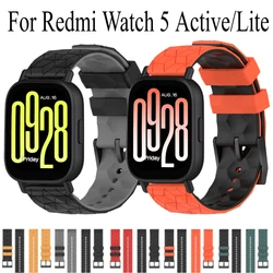 20mm 22mm Silicone Strap for Redmi Watch 5 Active/lite  Smart Bracelet Replacement Wristband for Redmi Watch 5 Lite Accessory