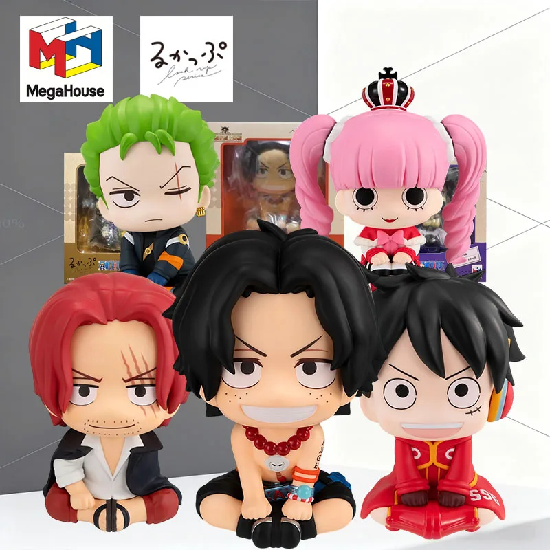 Оригинальный комплект модели MegaHouse Look Up ONE PIECE PORTGAS.D.ACE Monkey D. Luffy, аниме-комплект, модель игрушки для мальчиков, упакованная в пенопластовых коробках