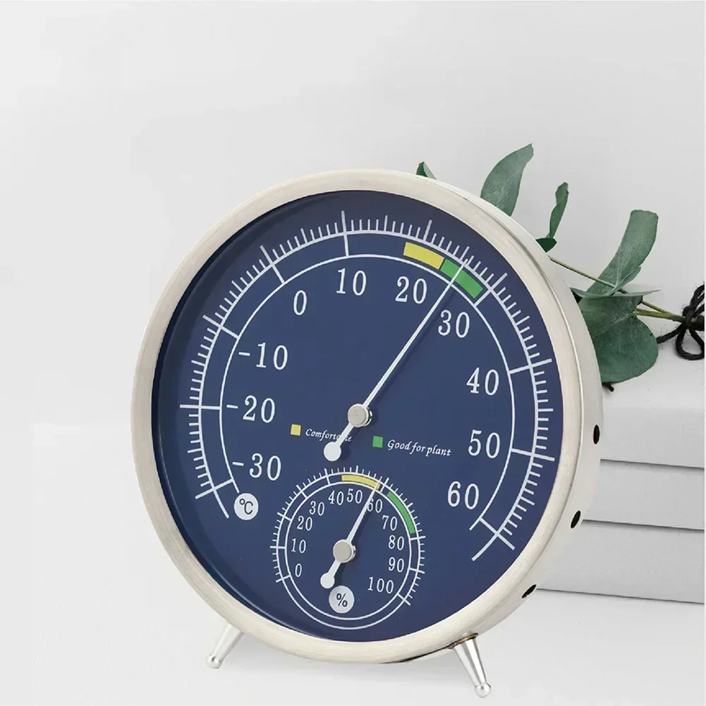 

Thermometer Hygrometer Wall Mounted Option Tabletop Placement Precision Measurement Accurate Indoor Humidity Monitor