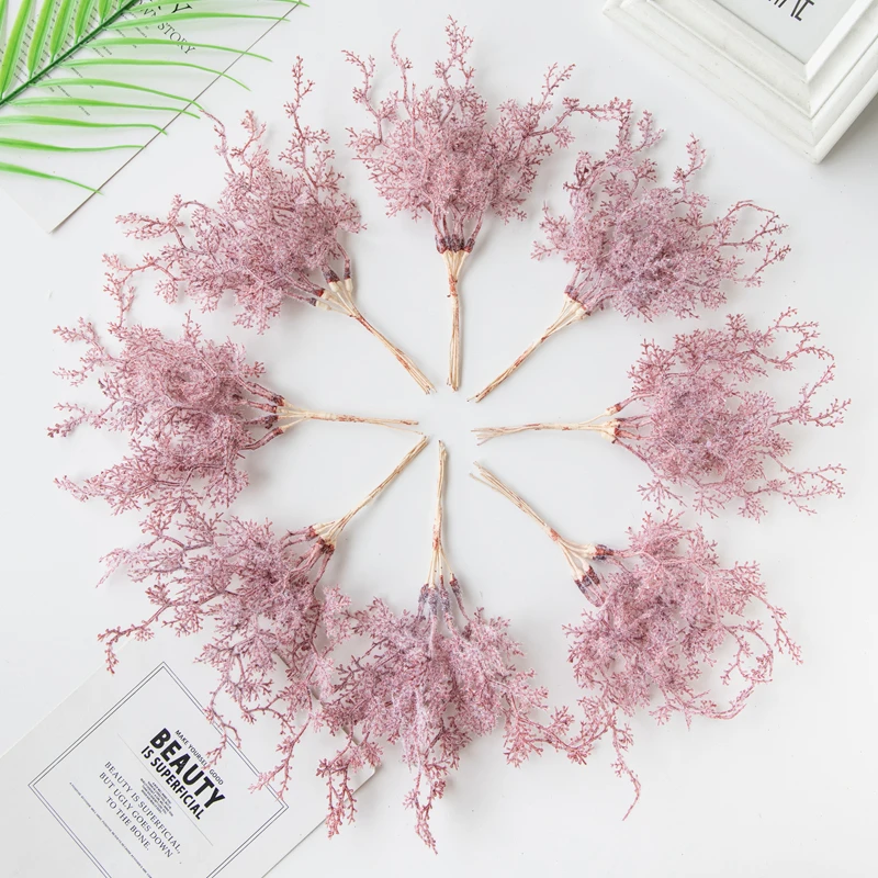 1/3Pcs Künstliche Pflanzen Goldene Silbrig Zweig Weihnachtsbaum Kränze Haar Zubehör Hause Zimmer Wand Hängen Hochzeit Dekoration – Detail 8