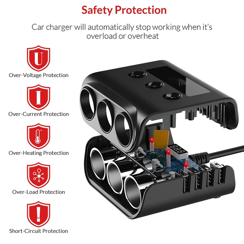 1 pz TR12 accendino Bluetooth per auto uno per tre caricabatteria per auto accessori auto universali forniture per auto A