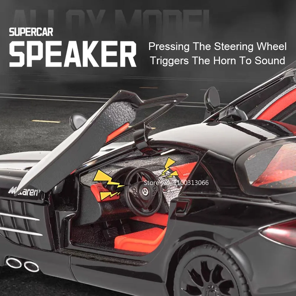 1:24スケール一眼レフP1モデルおもちゃミニカー、プルバックライトサウンド付き車両、ゴムタイヤ、幼児向けキッズギフト