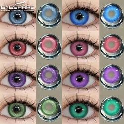 EYESHARE 1pair Halloween Cosplay Color Contact Lenses Pink Eye Contacts Anime Red Lenses Purple Lenses Beauty Makeup Eye Lens