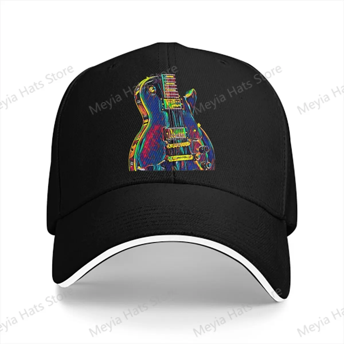 Metal Rock Music Lead Colors Guitar Baseball Cap Men Hats Women Visor Cycling Snapback Caps