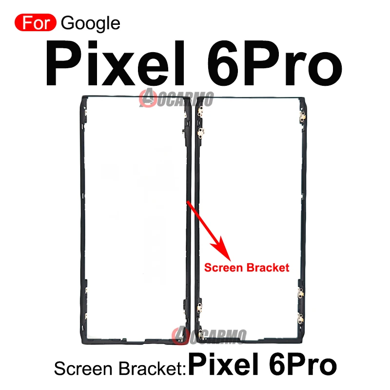 For Google Pixel 3 3XL 4 XL 5 5A 6Pro 6 Pro Front Screen Stand Middle Bezel Frame LCD Display Bracket Plastic Hoder Replacement