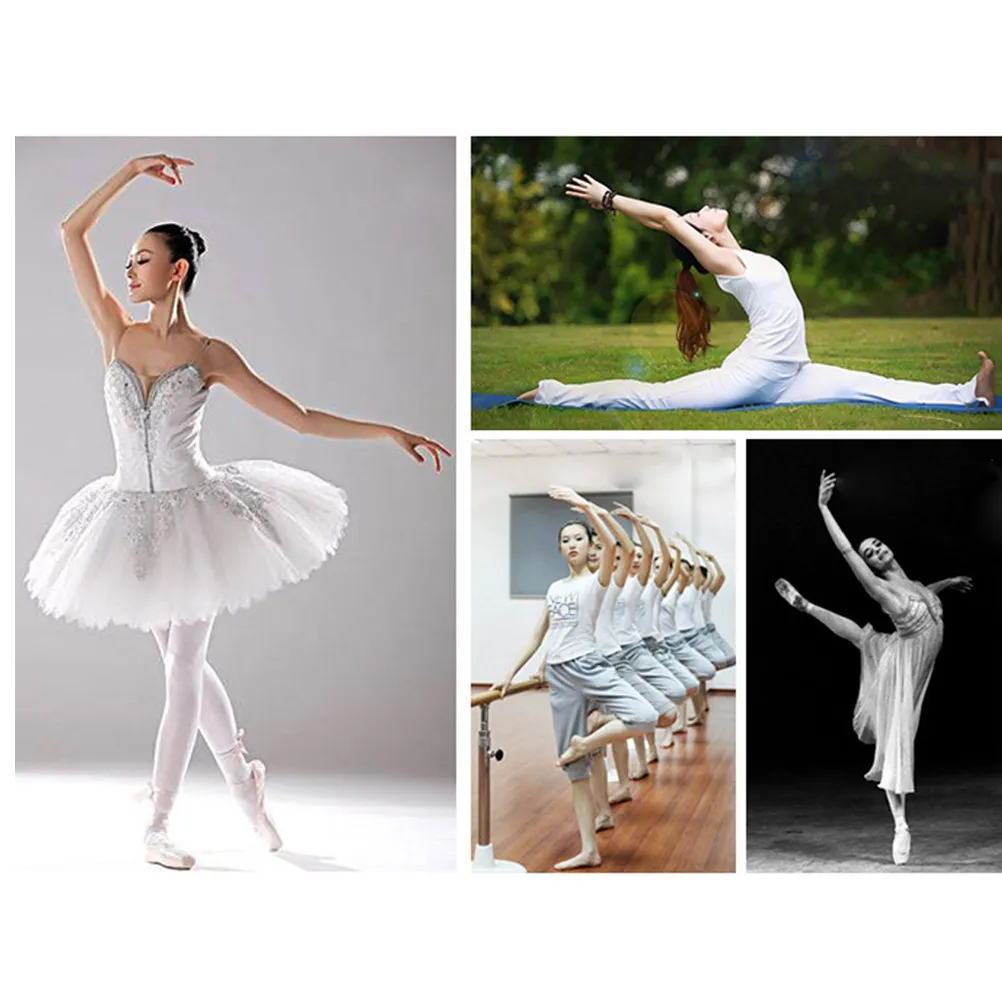 Girls Kids Ballet Shoes Canvas Upper Sole Drawstring Elastic Strap Dance Flats Yoga Shoes Size 32 Black