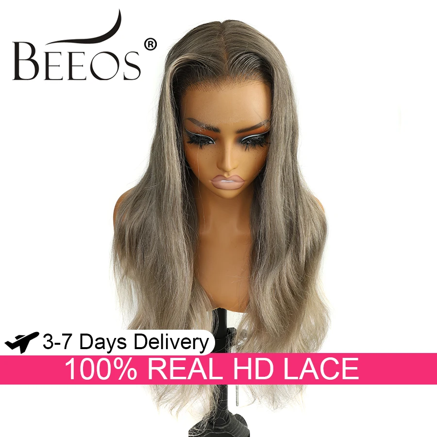 

Парик Body Wave из натуральных волос, пепельно-русый, 13x6, с HD-кружевом, полностью закрытый, предварительно снятый с линии роста волос, окрашенный, быстросъемный, 100% натуральные волосы