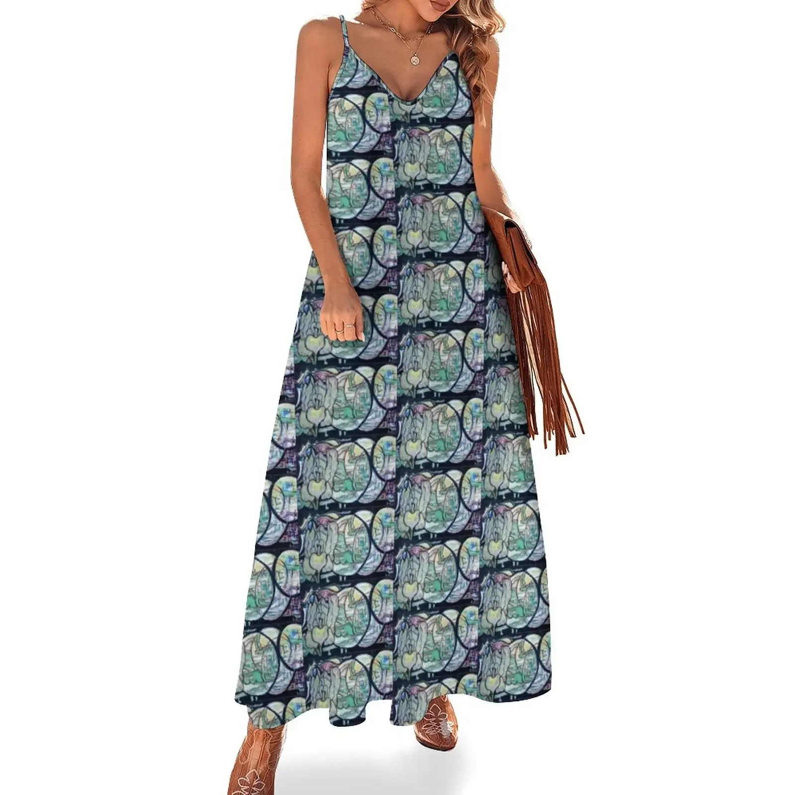 

Dark Lilly Sleeveless Dress luxury dress loose women's dress for women summer