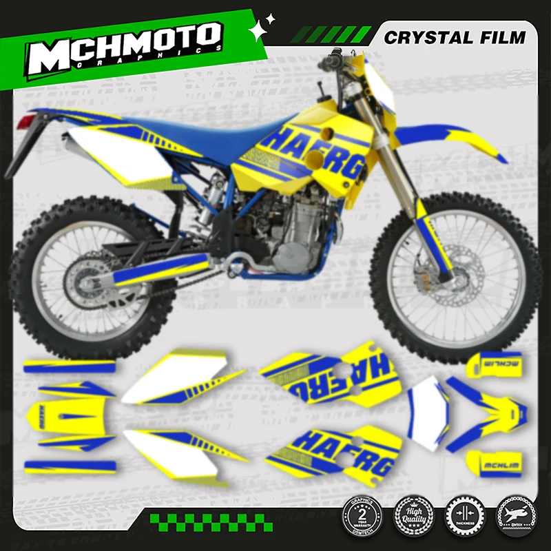 

MCHMFG MOTOR для HUSABERG FE 2001 2002 2003 2004 2005, пользовательские графические наклейки для мотоцикла, наборы наклеек 003