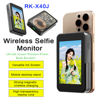 X40J Rear Camera Screen with Bracket Smartphone Selfie Magnetic Screen Wireless Monitor For Vlog Live Stream Video Recording