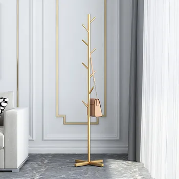 Marble household floor-standing clothes rack for bedroom, simple clothes rack, popular coat rack, clothing hanger, storage rack