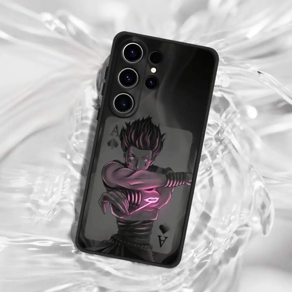 Custodia per telefono Hot Anime HUNTER-HUNTER per SamsungS25,24,21,22,23,30,Ultra,20,Plus,Fe,Lite,Note,10, Cover morbida nera