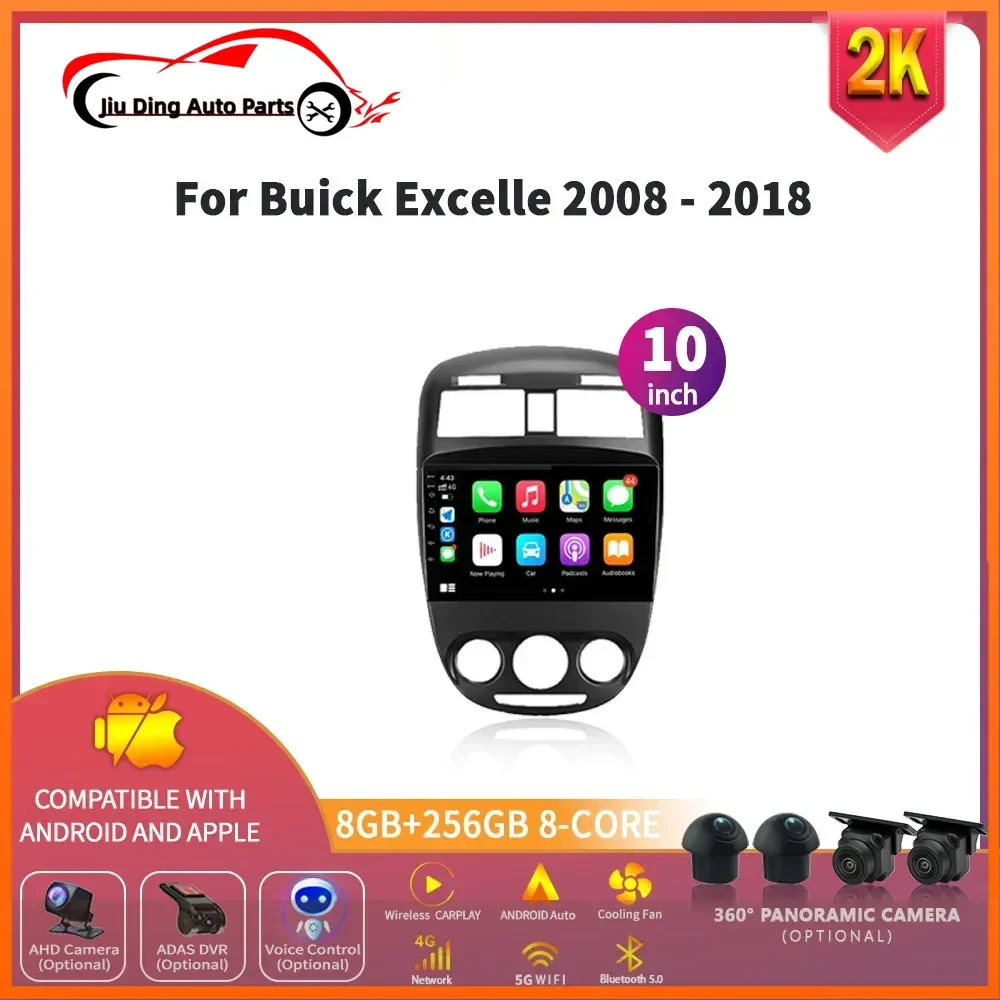 

Car Android For Buick Excelle 2008-2018 Car Multimedia radio Screen Stereo Player GPS Navigation NO 2din CarPlay DVD Wifi