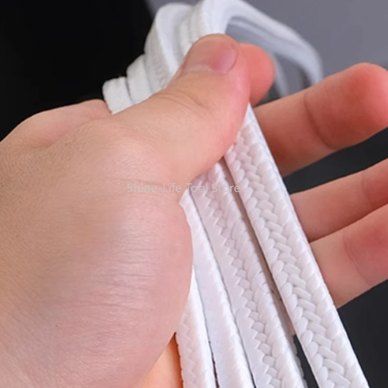 Oil-Free PTFE Braided Packing Square Fiber Braid Compression Sealing Gasket Polytetrafluoroethylene Fiber Packing