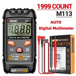 aneng m113 ANENG M113 Multimetro digitale automatico misuratore di tensione AC/DC 1999 conteggi Multimetro Ohm Meter LCD Digit Tester di corrente di tensione