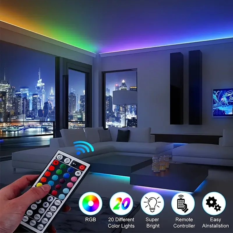 1-40 متر Led قطاع أضواء APP 44Key الموسيقى مزامنة التحكم عن بعد USB 5 فولت RGB شريط مرن لغرفة الديكور إضاءة خلفية للتلفاز ديود ديكور