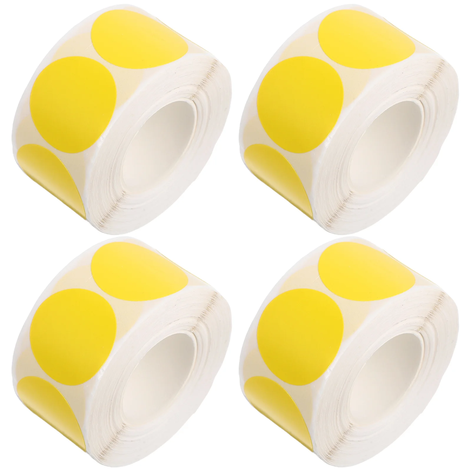 1000 قطعة تسميات الترميز فارغة ملصقات نقطة مستديرة للكتابة 1 بوصة الأصفر لاصق دائرة التسمية المرآب بيع جرد الفصول الدراسية #2