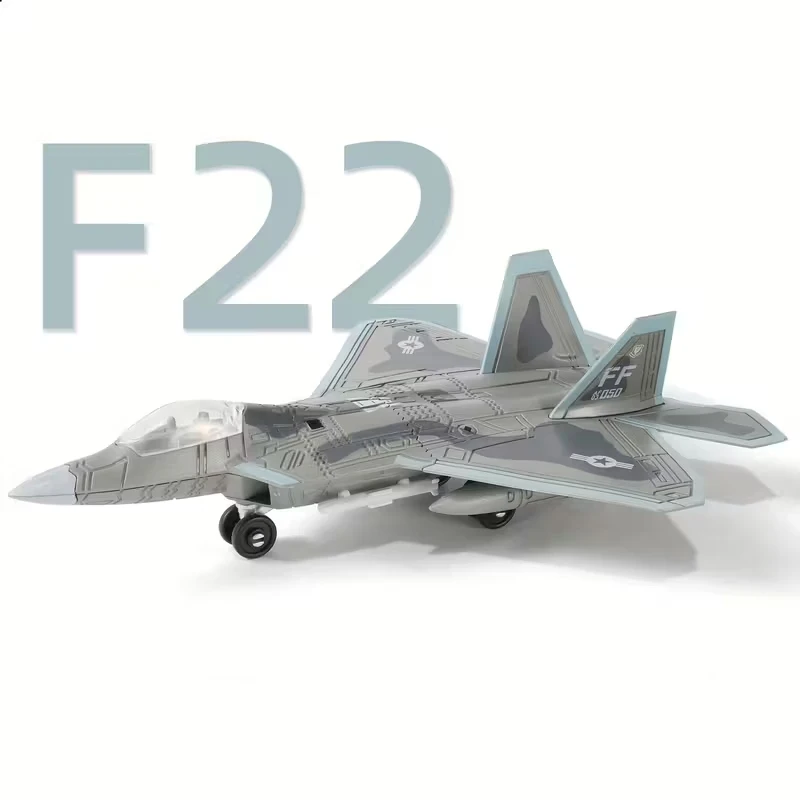 1/100 US F-22 Raptor Stealth Fighter Model Creative Military Series Building Blocks DIY Decor Assembled Toys For Boys Xmas Gifts