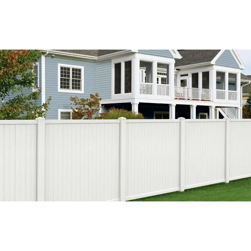 Most Popular Factory Directly Price White PVC Vinyl Privacy Fence Panel