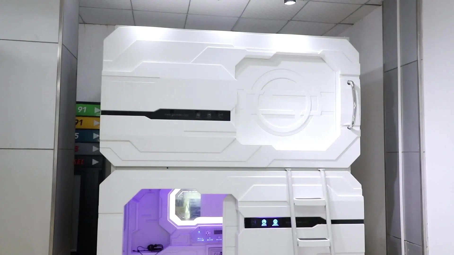 sleeping pod capsule hotel sleep box modern container House ABS sleeping cells single capsule sleepbox hotel room