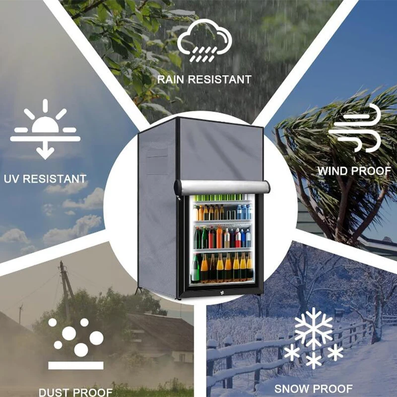 

Крышка холодильника, водонепроницаемая и пыленепроницаемая крышка для защиты улицы, бытовых вертикальных морозильных камер - охлаждаемая крышка