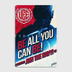 Star Citizen Uee Poster Metal Sign Wall Mural Club Bar Design Wall Decor Tin Sign Posters