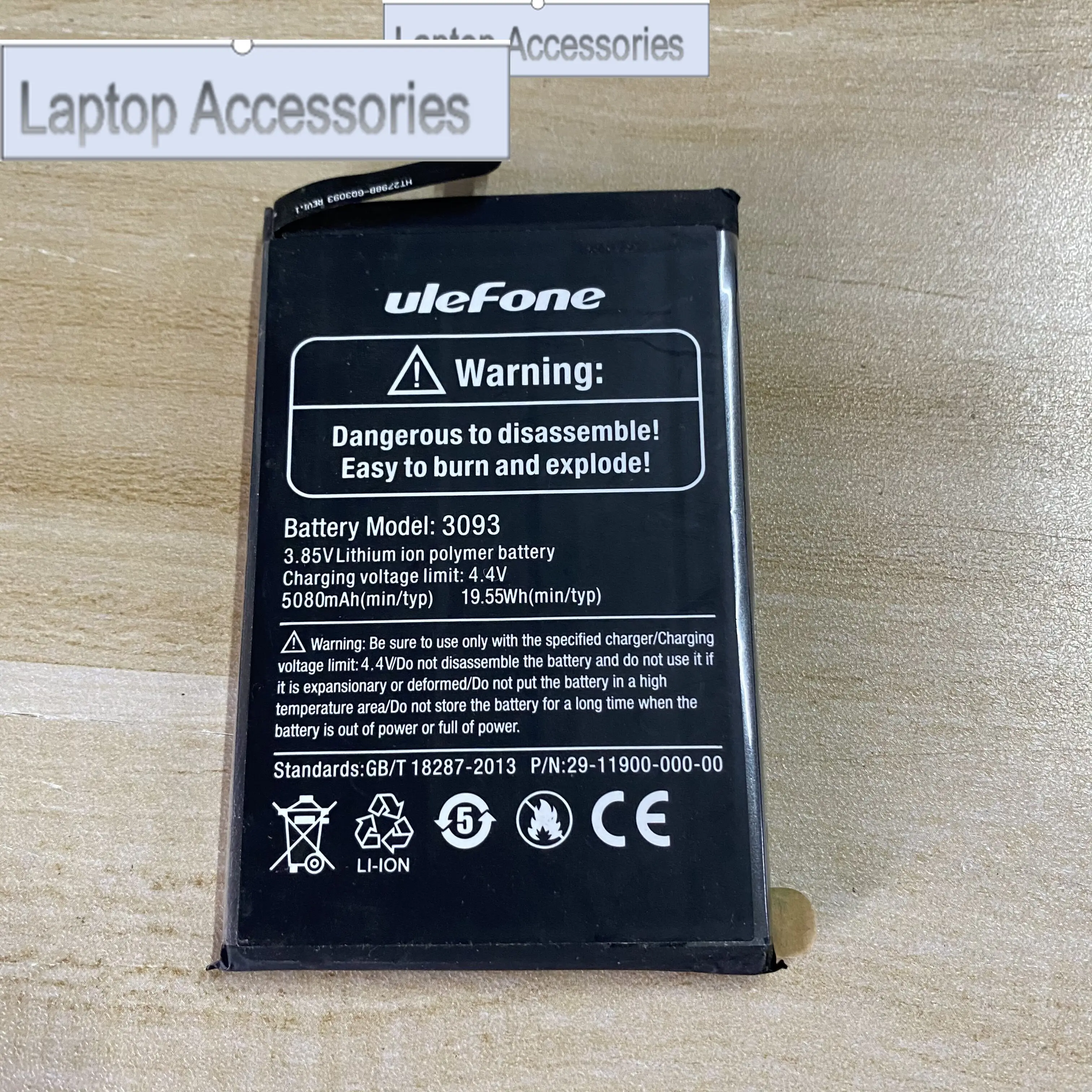 F HJ  In Stock 100% Original for ULEFONE armor X8 battery 5080mAh 2023 production date High capacity for Ulefone 3093 battery