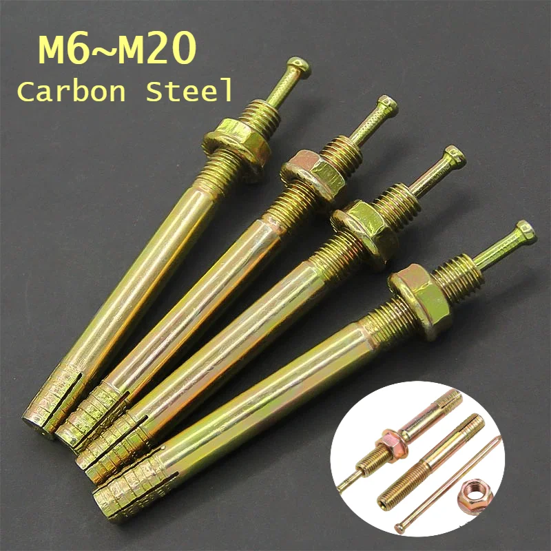 M6 M8 M10 M12 M14 M16 M18 M20 Carbon Steel Expansion Bolt Hammer Blow Screw for Car Lifts Anchor Bolts Expansion Bolts and Studs