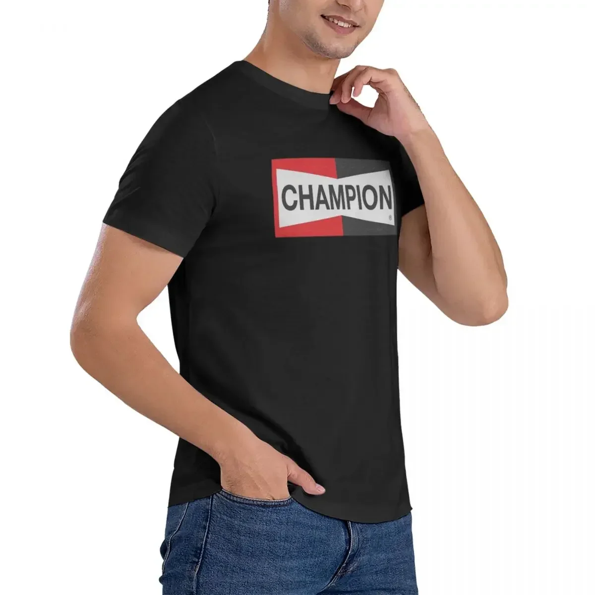 Brad Pitt Cliff Booth Vintage Champion 100% Cotton T-shirt Men Funny T Shirts Men Round Neck Short Sleeve S-6XL