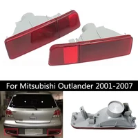 Reflector de luz antiniebla del parachoques trasero, lámparas de frenado trasero, luz trasera LED automática, luces antiniebla traseras para Mitsubishi Outlander 2001-2007
