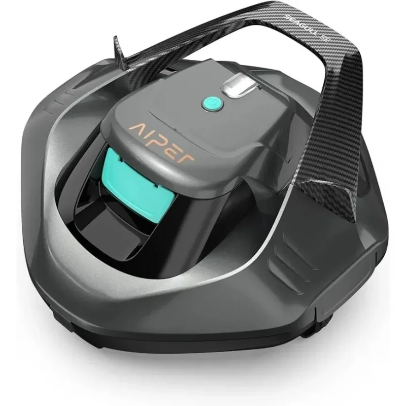 AIPER Seagull SE Cordless Robotic Pool Cleaner, Pool Vacuum Lasts 90 Mins, LED Indicator, Self-Parking, Up to 860 Sq.ft - Gray