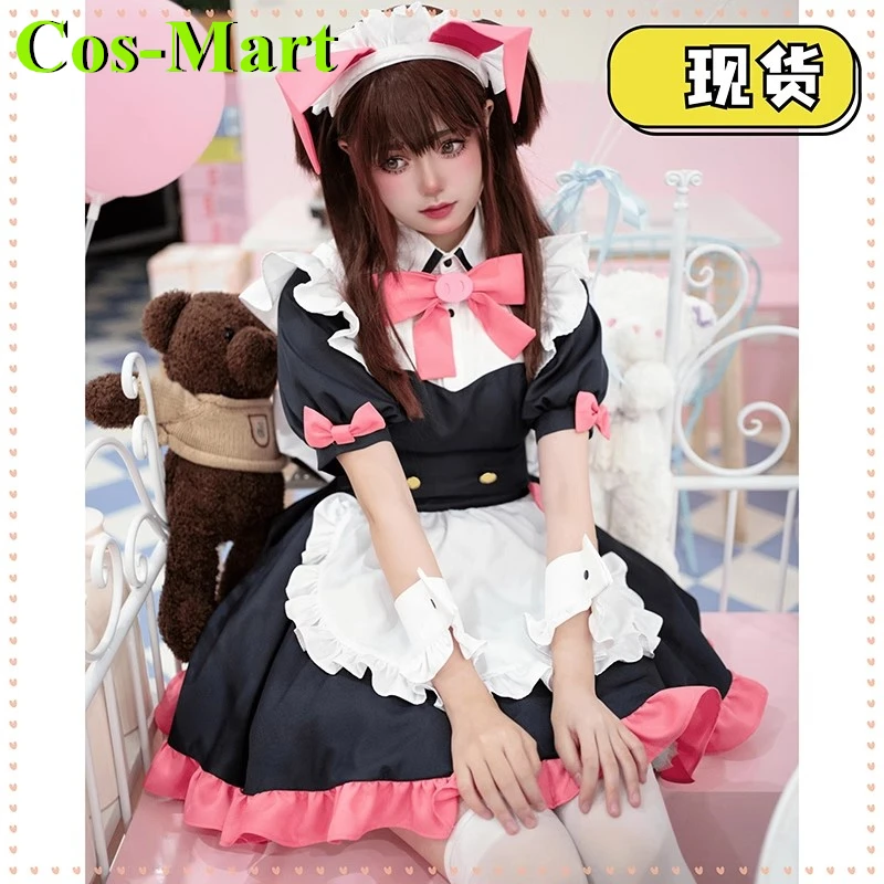 Cos-Mart Anime Akiba Maid War Cosplay Costume Mannen Ranko Wahira Nagomi Lovely Sweet Maid Unifoms Female Role Play Clothing