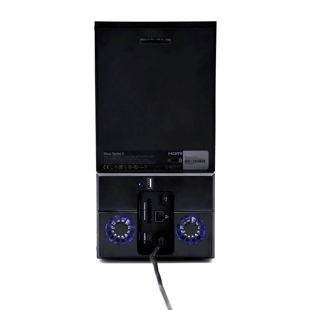 Vertical Cooling Fan with Dual Fans and USB Port Cooling Stand Cooling System Accessories Heat Dissipation Fan for Xbox Series X