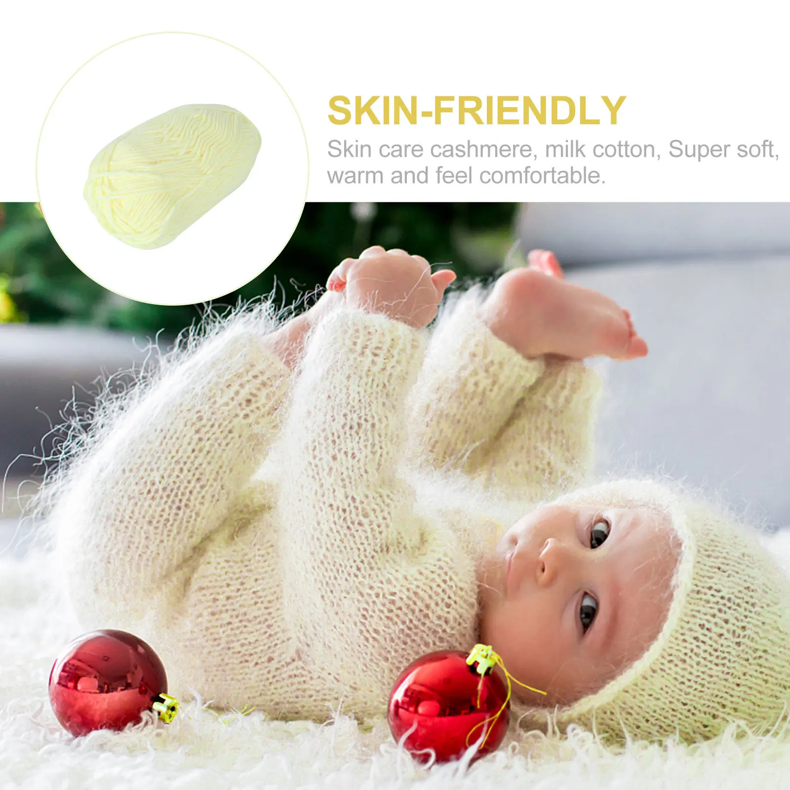 

Пряжа из молочного хлопка 50 г для вязания крючком, аксессуары, теплая мягкая хлопковая пряжа, идеальна для рукоделия, шалей, перчаток, рождественский подарок