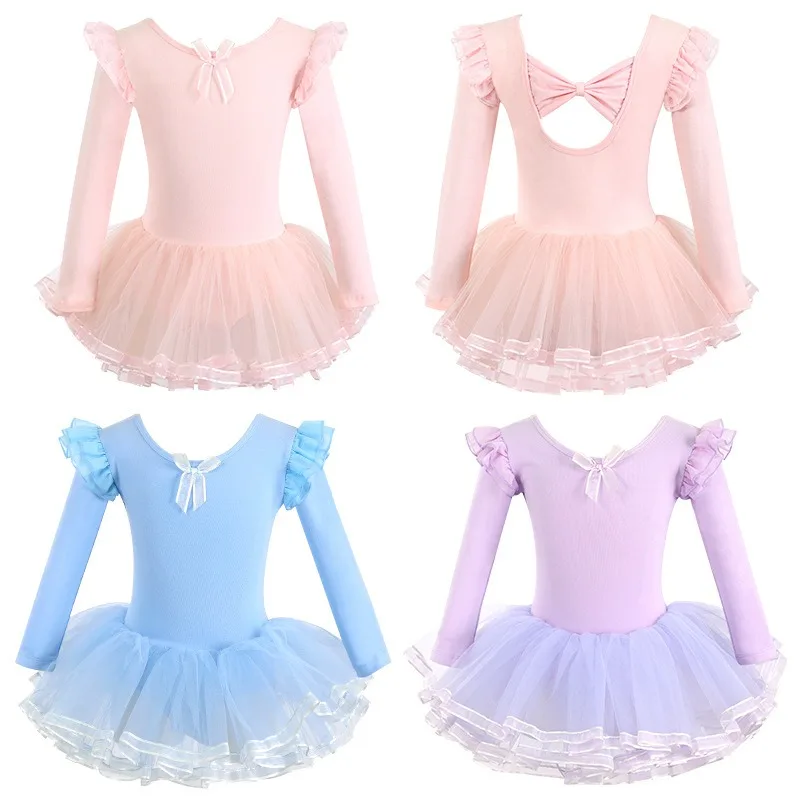 

Girls Dance Costume Outfits Tutu Dresses Summer Ballet Skirt Ballerine Clothes Practice Training Dress Stage Performance Outfit