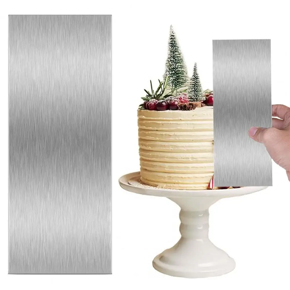 10 Inch，Stainless Steel，Cake Scraper Butter Spatula，Metal Cream Scraper，Cake Tool Pastry Cutter，for Frosting Mousse Cheese Bread