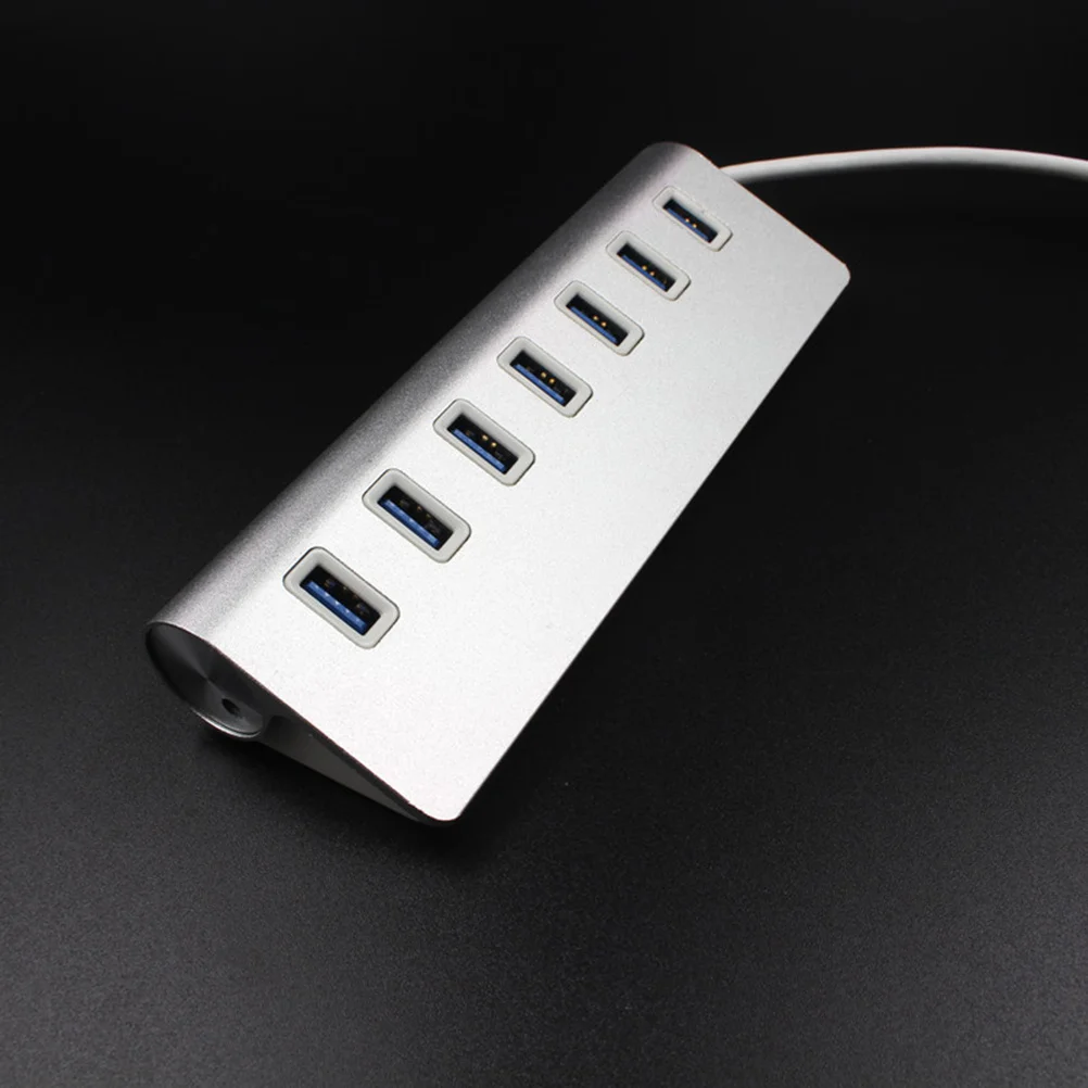 Hub USB 3.0 a 7 porte Hub dati portatile ad alta velocità per unità flash USB Telefoni Fotocamere Dispositivi esterni