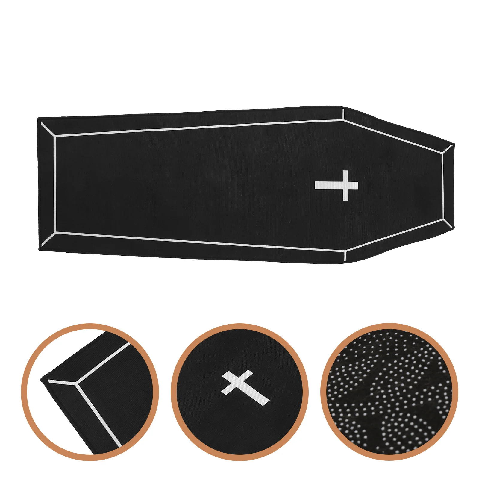 

Halloween Floor Mat Gothic Coffin Design Non-Skid Reusable Entryway Doormat For Bathroom Kitchen Door Entrance Decorative Ground