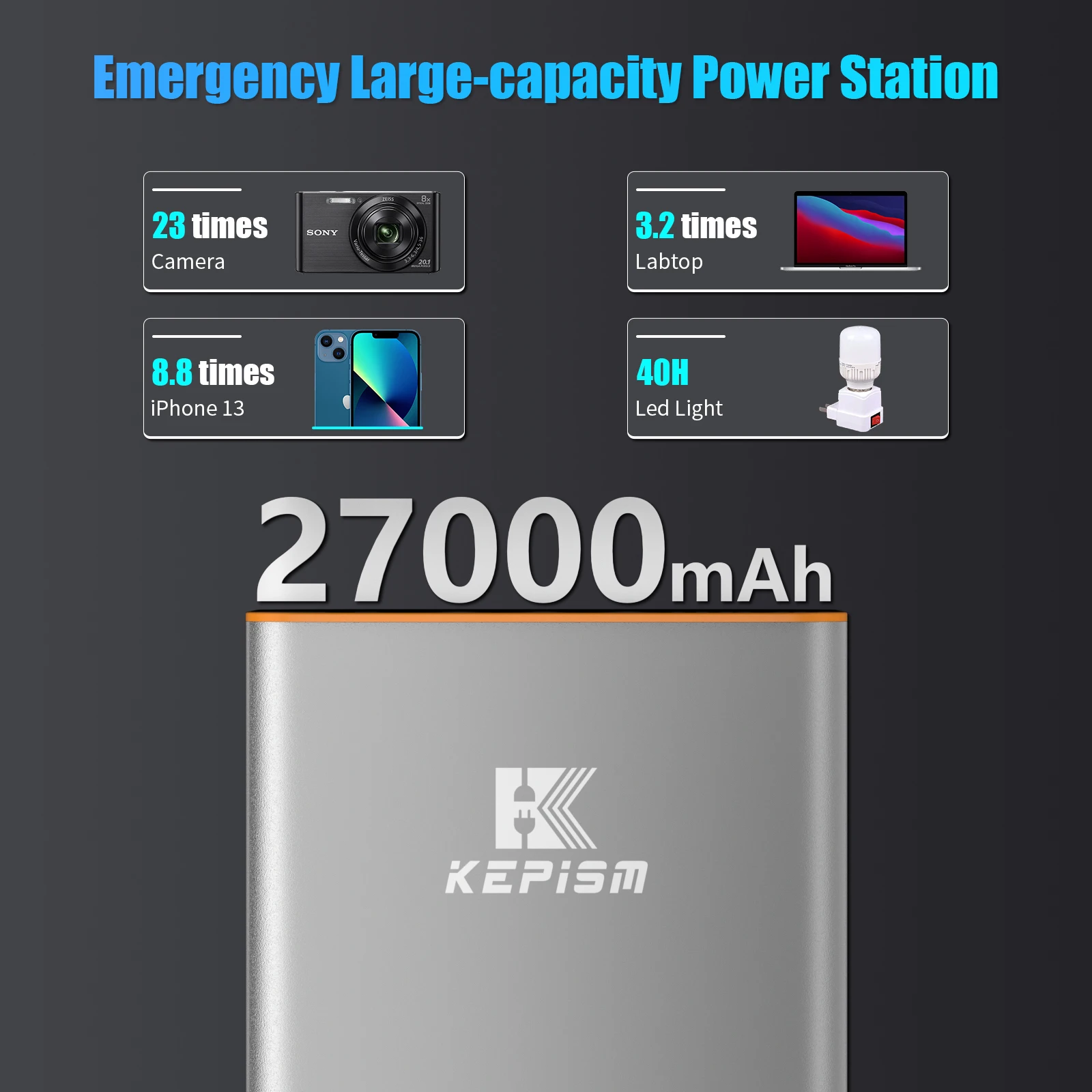 Hoge Kwaliteit Usb Draagbare Batterij Power Banks 27000Mah Draagbare Oplader Custom Logo Beste Mobiele Power Bank