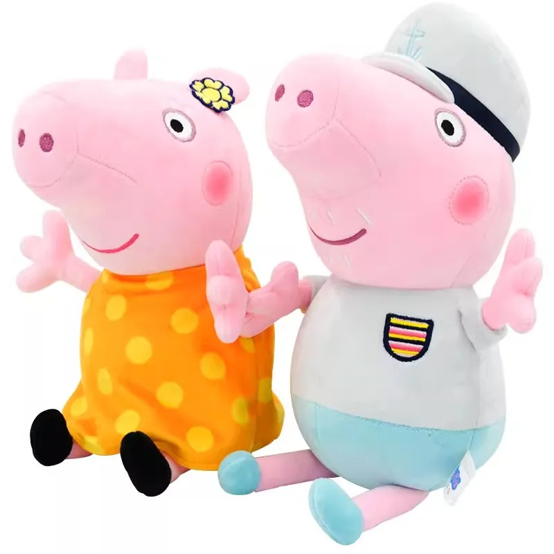 30cm Świnkę Peppa Pluszowa zabawka George dinozaur różowy Tata Mama zwierzę Wypchana miękka lalka rodzinna udekoruj peluches dziewczynka Dziecko Prezent urodzinowy