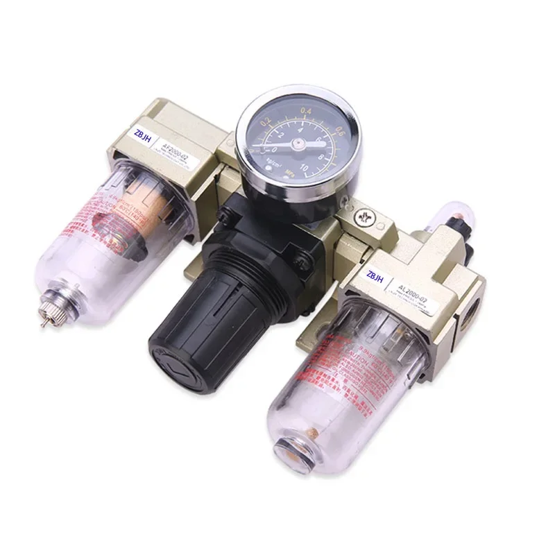 AC2000-02 G1/4'' Standard Type Air Source Treatment Unit Pneumatic Lubricator+Filter+Regulator