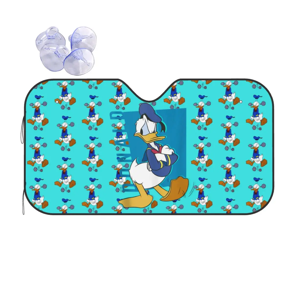 

Custom Donald Duck Front Windshield Sun Shade Foldable Funny Cartoon Auto Sunshade for Car Truck SUV Visor Protector