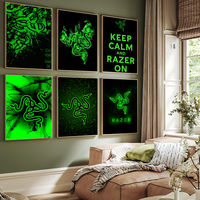 Fashion luxury R-Razer P Poster Prints Wall Sticker Bedroom Living Office Home Room Decoration Painting Self Adhesive