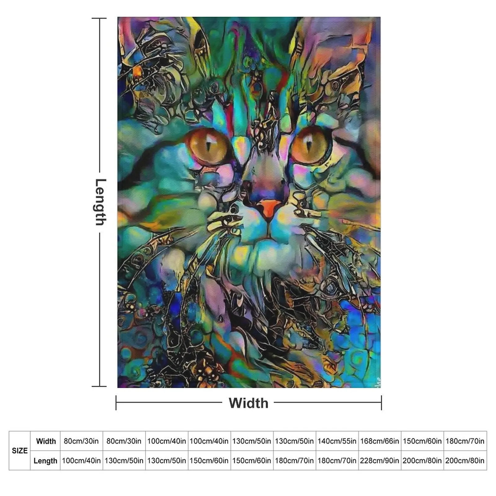 Alba, cat, chat, cat, kitty, kitten, lea roche paintings Throw Blanket cosplay anime Hair Beach Blankets