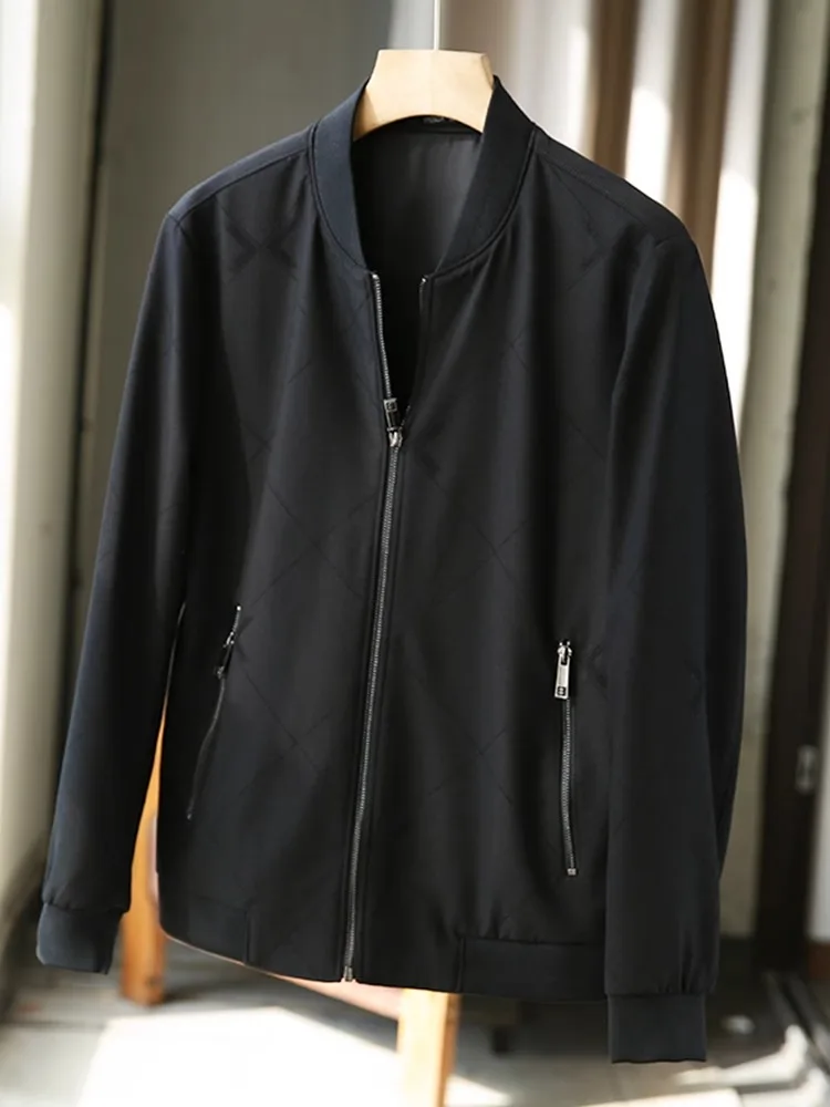 

Мужская модная ветрозащитная бейсбольная куртка, весенне-осенняя повседневная универсальная деловая куртка для отдыха, подставка на молнии, украшенная