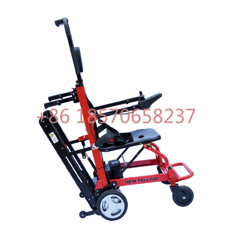 Electric Aluminium Alloy Wheelchair Stair Lift Foldable Stair Climbing Wheelchair