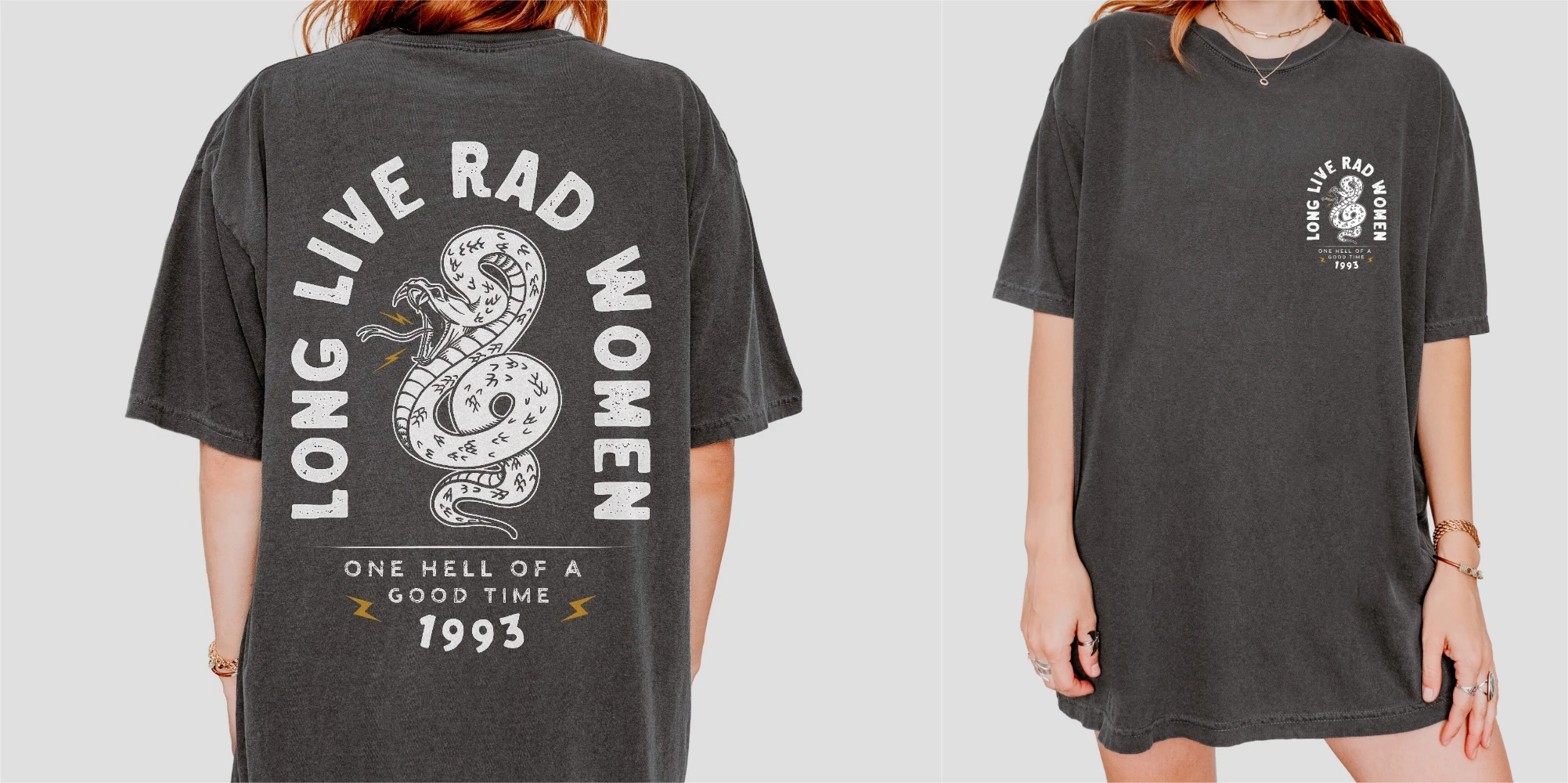 Long Live Rad Women Tee Boho Snake Tee Tee Comfort Colors Tee Vintage Inspired Cotton T-shirt Unisex Tee Comfort Colors T-shirt