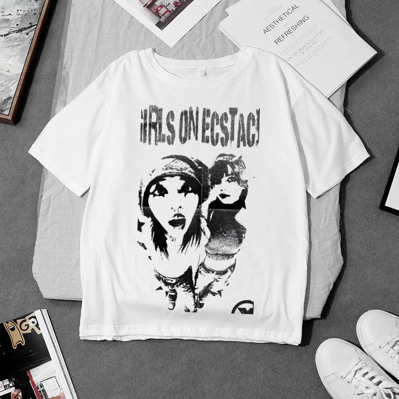 

Y2k t-shirt women's Japanese funny t-shirt girl Y2k women's t-shirt vest summer plus size comfortable women's top street style