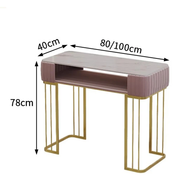 북유럽 모던 다기능 네일 테이블, 골든 크림 스타일, 보관 드레싱 네일 테이블, 응접용 책상, 매니큐어 가구, FYMT