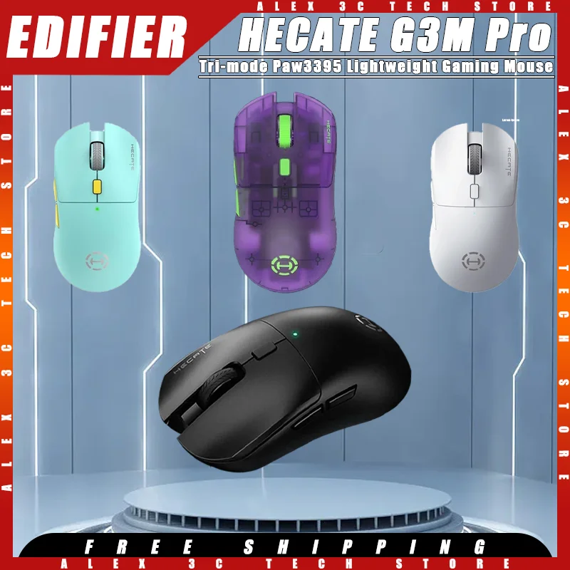 

EDIFIER HECATE G3M Pro Gaming Mouse Tri-mode Wireless Paw3395 Sensor Lightweight Customized Gaming Mouse Pc Gamer Accessories